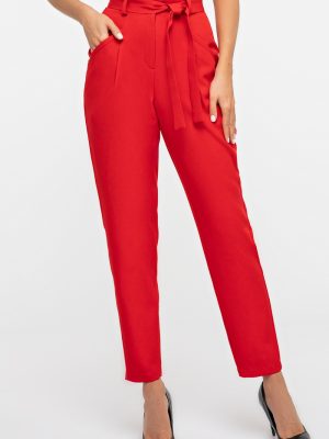 Красные брюки-бананы Арина 4147