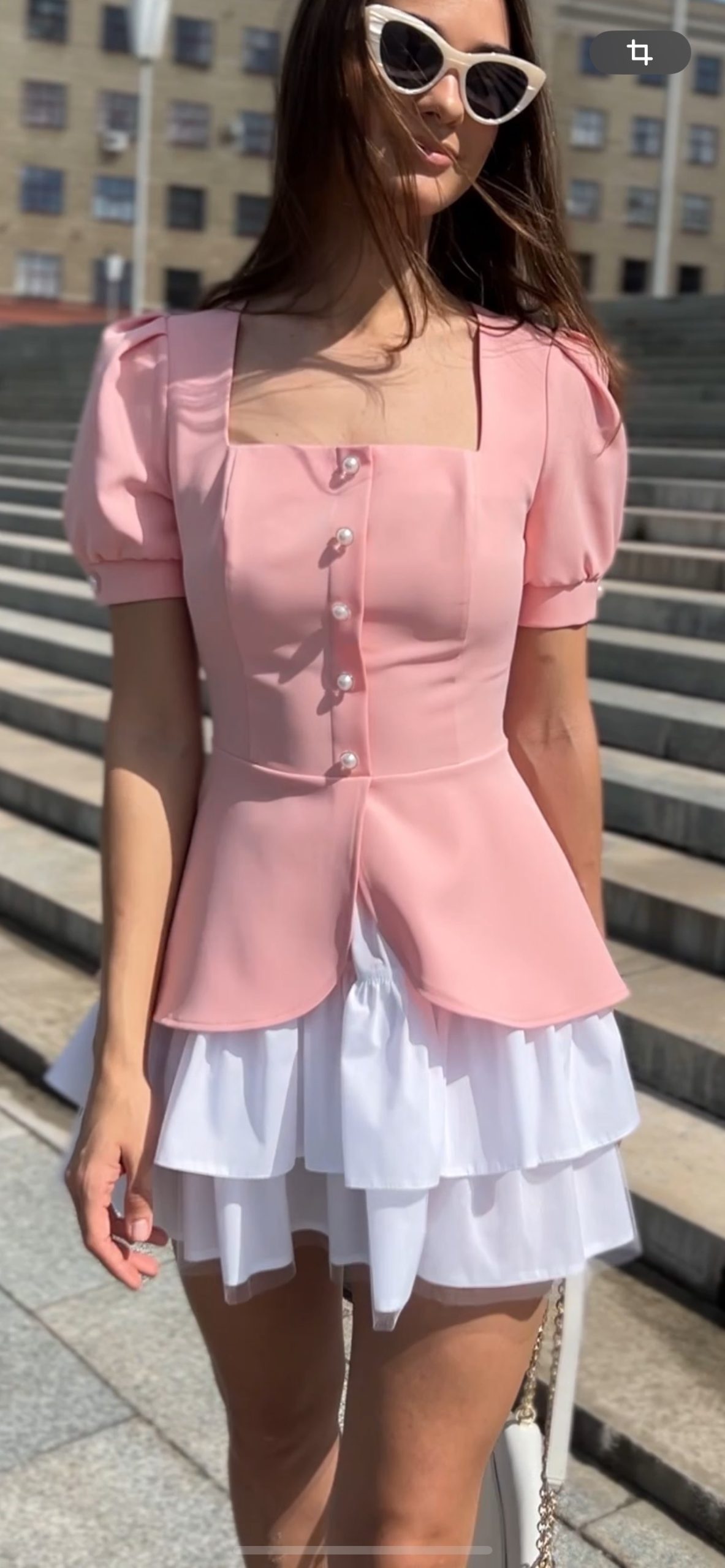 Сукня з підʼюбником рожева 51519